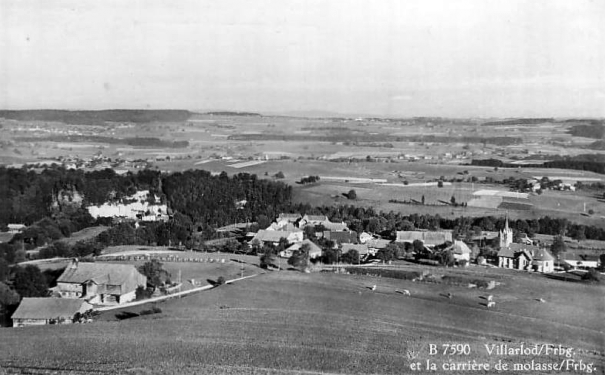  Vue sur la carrière de Molasse de Villarlod (milieu gauche) 