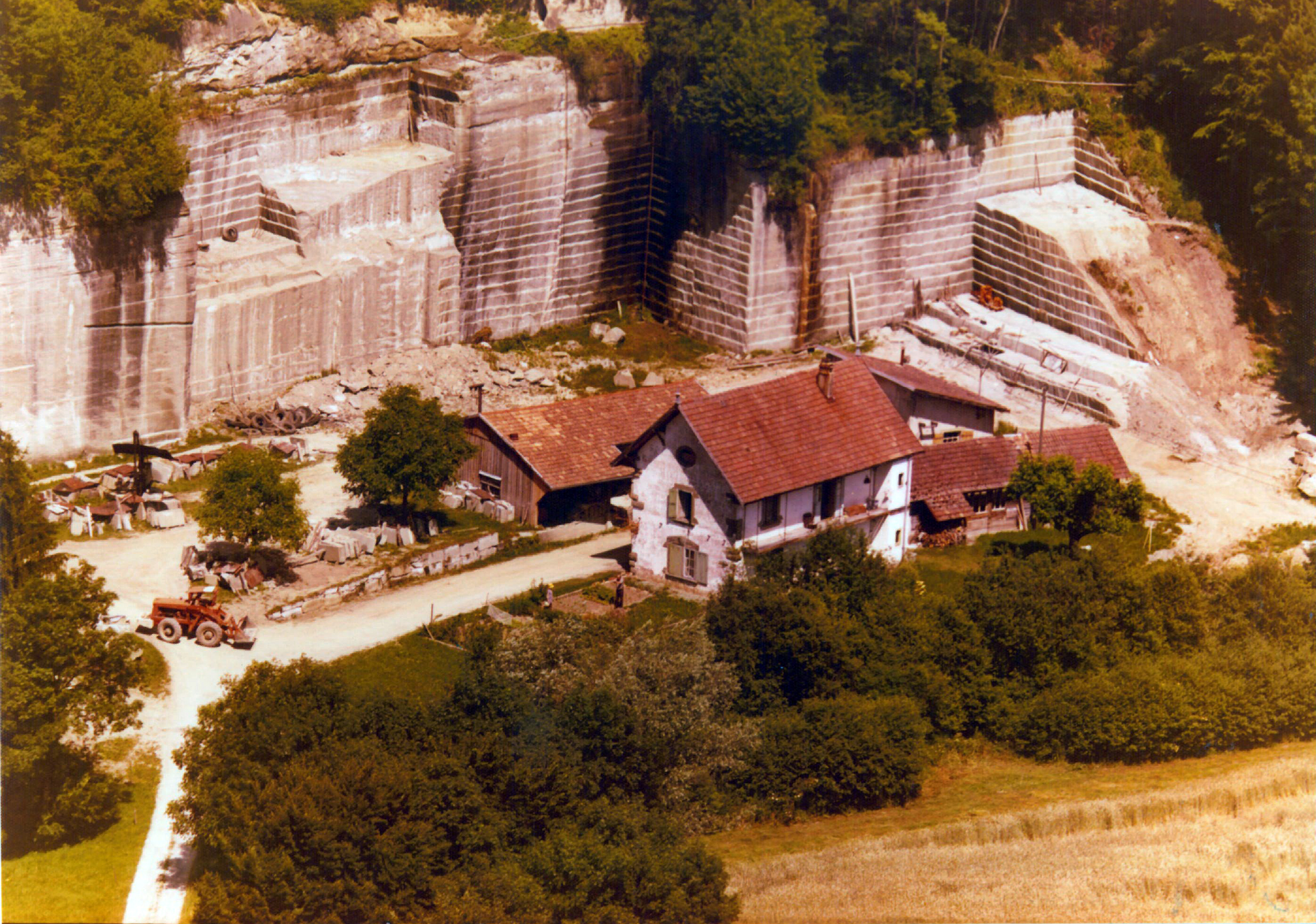  Photo aérienne de la carrière 